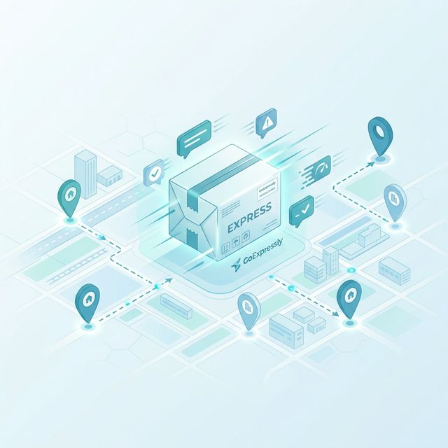 Package tracking map
