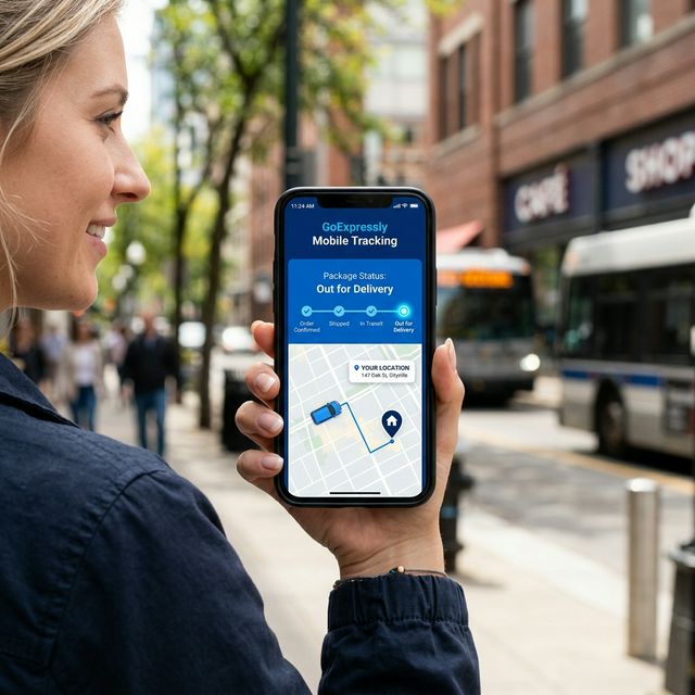 Track packages anywhere with GoExpressly mobile app